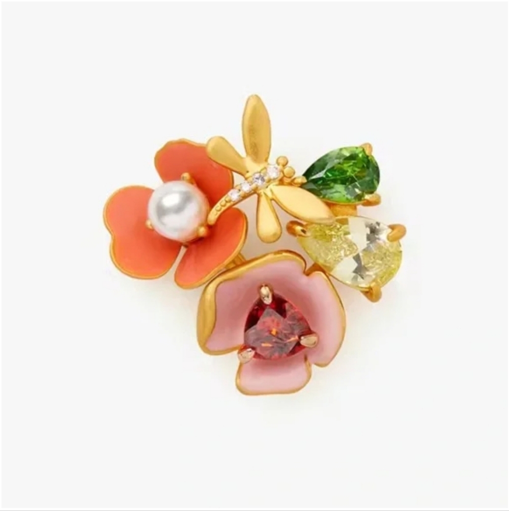 KATE SPADE Bloom In Color Cluster Stud Earrings - Picture 7 of 7